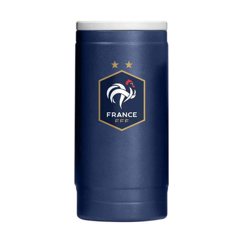 Golf Team Mug-France FC 12oz Logo Powder Coat Slim Can Coolie