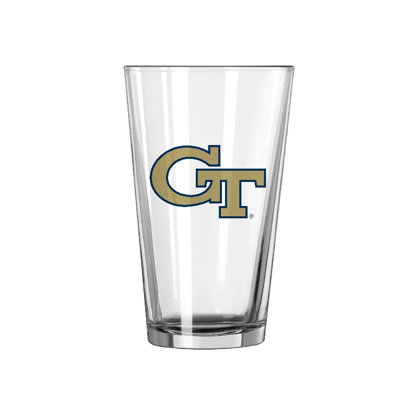 Sibling Team Mug-Georgia Tech 16oz Gameday Pint Glass