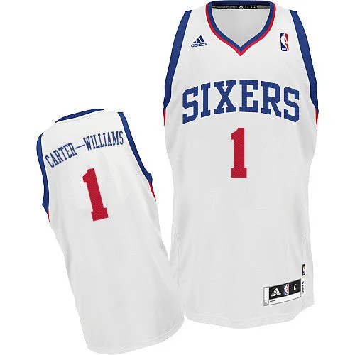 Retro Basketball Jersey-76ers 1 Carter Williams White New Revolution 30 Basketball Jerseys