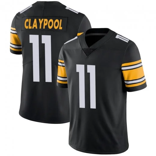 Printed Football Jersey-Personalized Football Jersey For Men Chase Claypool Black Of P.Steelers Jerseys #11