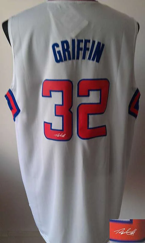 Basketball Player Jersey-Clippers 32 Griffin White Signature Edition Basketball Jerseys