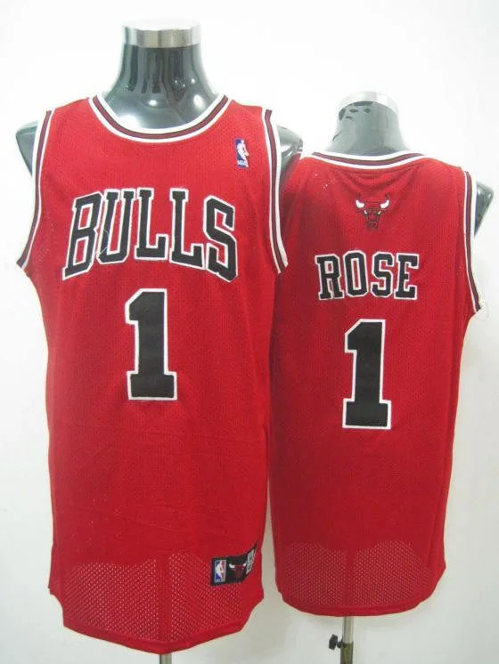 Fan Favorite Basketball Jersey-Bulls 1 Derek Rose Red Basketball Jerseys