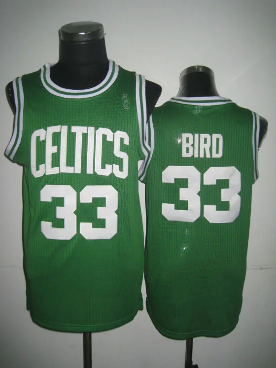 Basketball Icon Jersey-Celtics 33 Larry Bird Green Revolution 30 Basketball Jerseys