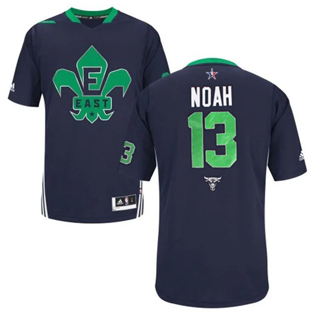 Wedding Basketball Jersey-2014 All Star East 13 Noah Blue Swingman Basketball Jerseys