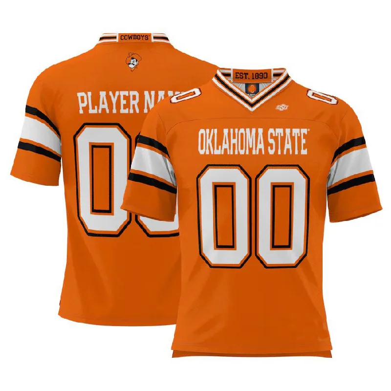 Football Party Jersey-Custom O.State Cowboys ProSphere NIL Pick-A-Player Football Jersey Orange American Stitched College Jerseys