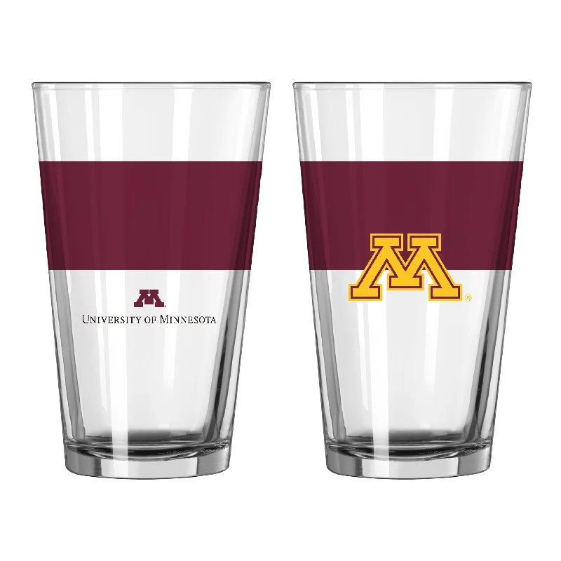 Minnesota 16oz Colorblock Pint Glass