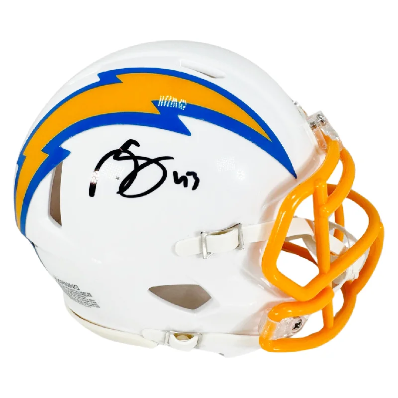 Military-Style Rugby Helmet-Darren Sproles Signed Los Angeles Chargers Speed Mini Football Helmet (Beckett)